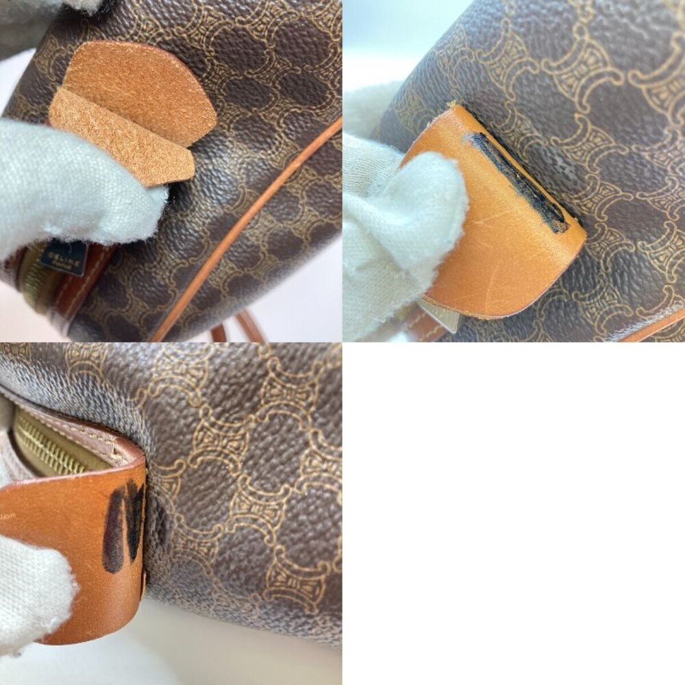 Celine Macadam Half Moon Handbag Brown markings - Picture 8 of 10